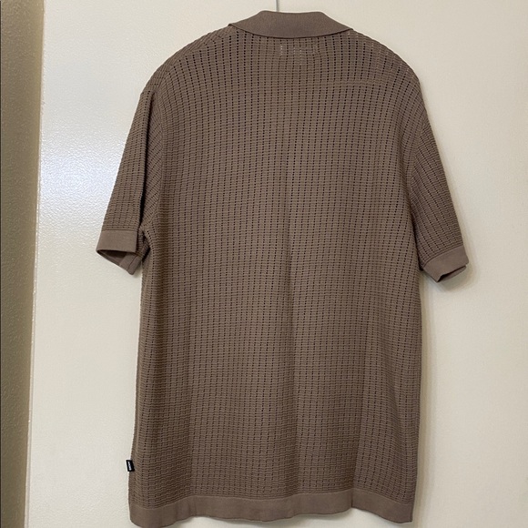 DKNY Men's Tan Button Down Shirt - Picture 4 of 5